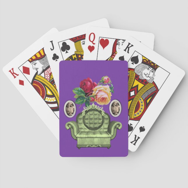 Floral Playing Card Deck (Back)