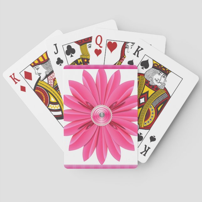 Floral Playing Card Deck (Back)