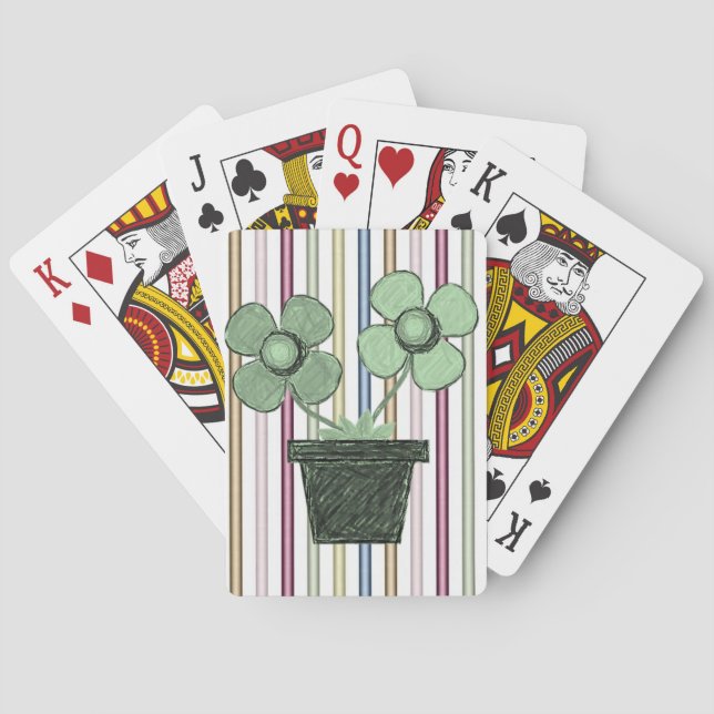 Floral Playing Card Deck (Back)