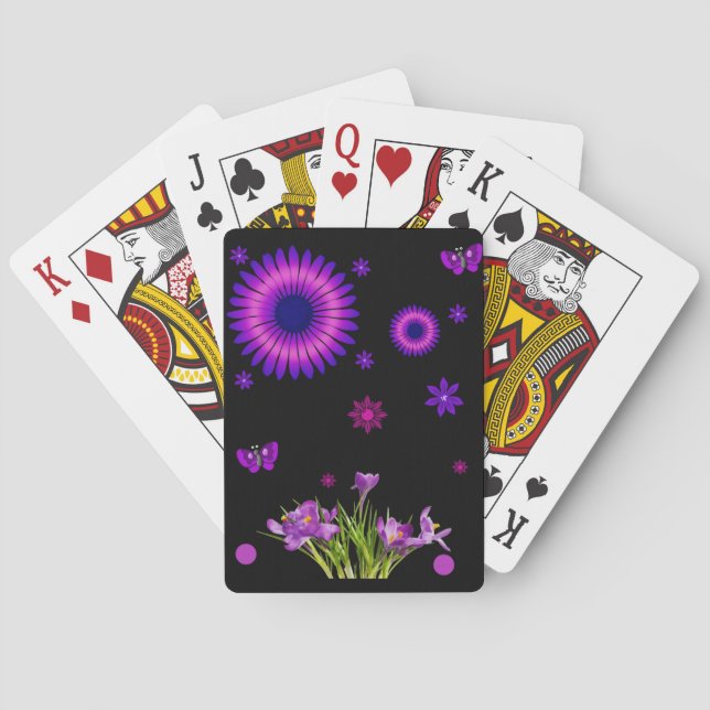 Floral Playing Card Deck (Back)