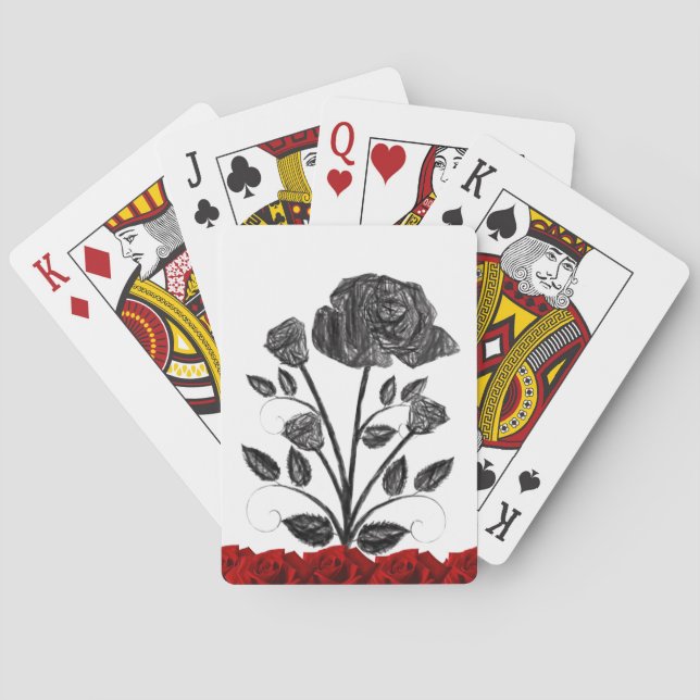 Floral Playing Card Deck (Back)