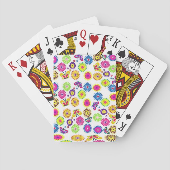 Floral Playing Card Deck (Back)