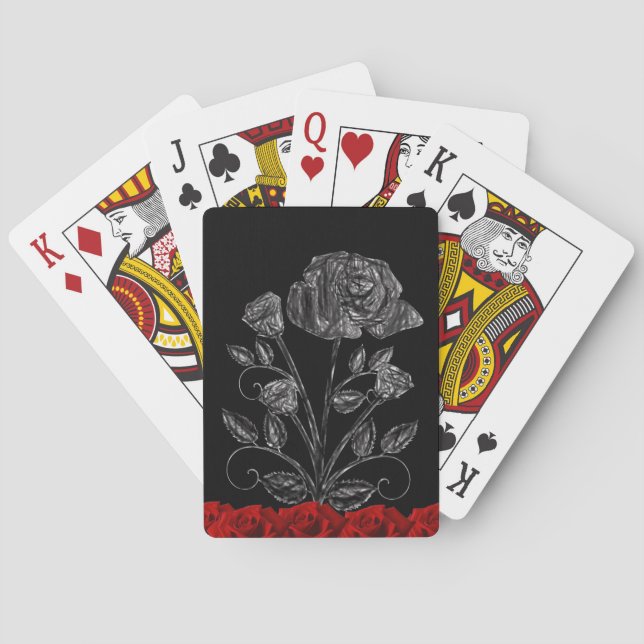 Floral Playing Card Deck (Back)