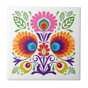 Floral Polish Folk Tile
