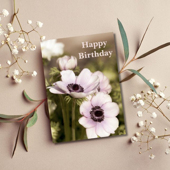 Floral Poppy Birthday  Card (Creator Uploaded)