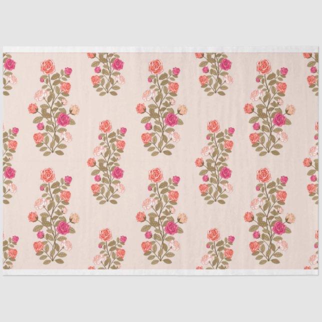 Floral Popular Elegant Modern Tissue Paper (Front)