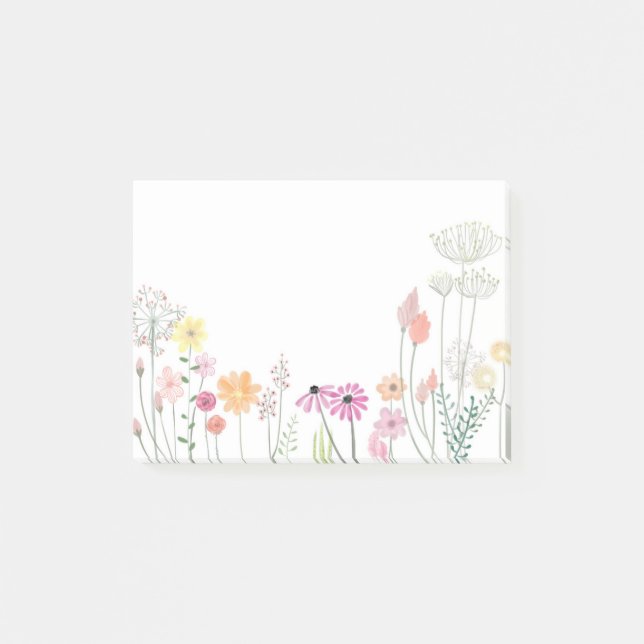 Floral Post-it Notes (Front)
