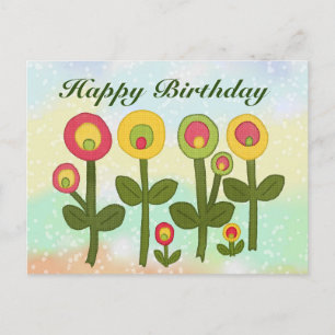 floral postcard