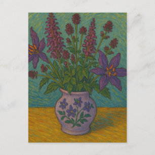 Floral Postcard