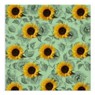 Floral Poster Sunflower