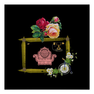 Floral Poster Victorian