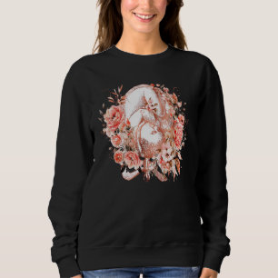 Floral Pregnancy Womb Anatomy Baby Gynaecology Exp Sweatshirt