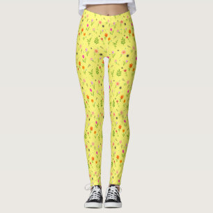 Floral Pretty Flowers Pattern  Thermal Tumbler Leggings