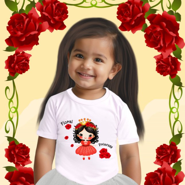 Floral princess baby T-Shirt (Creator Uploaded)
