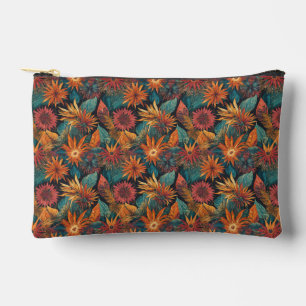Floral Print Accessories Cosmetic Bag