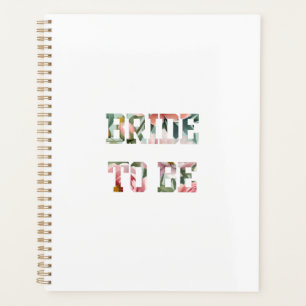 Floral Print Bride to Be Planner