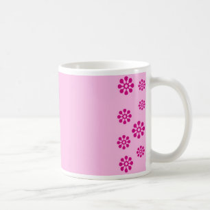Floral print coffee mug