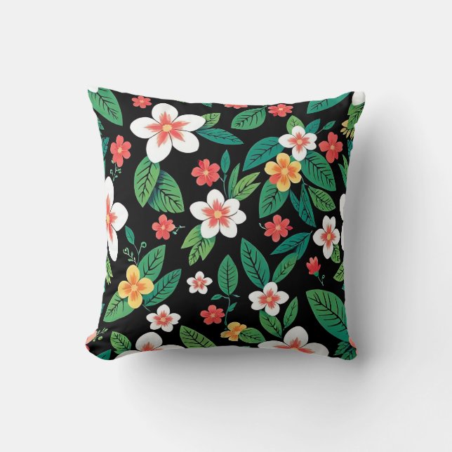 floral print cushion (Front)