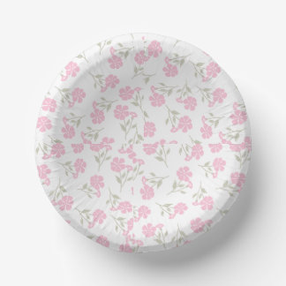 Floral Print Cute  Paper Plate
