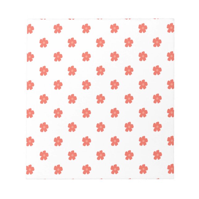 Floral Print Fabric Notepad (Front)