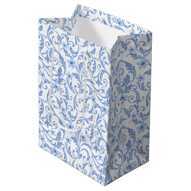 Floral Print Gift Bag (Front Angled)
