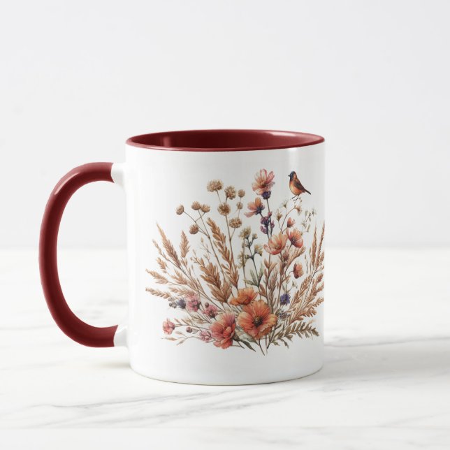 Floral print Mug (Left)