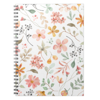 Floral Print Notebook