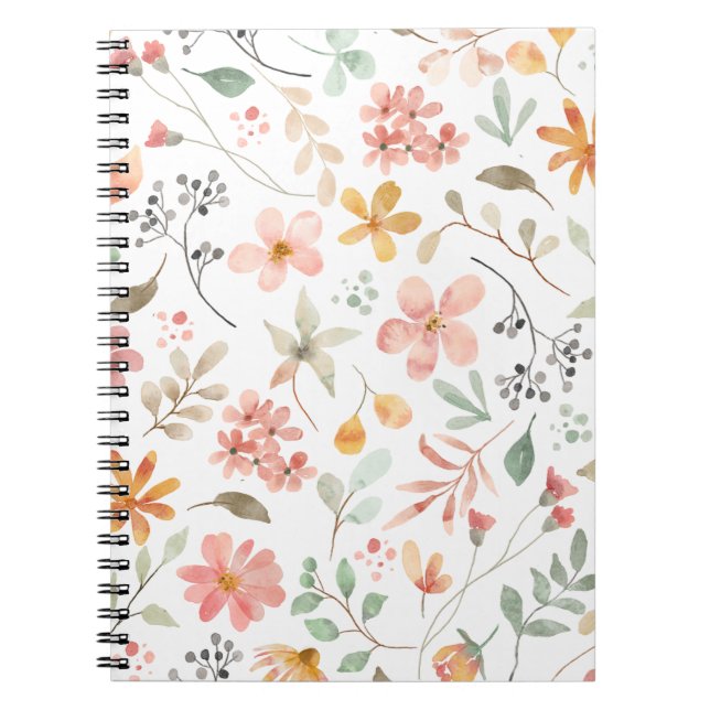 Floral Print Notebook (Front)