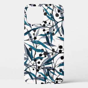 Floral print. Ornament Natural curves. Pattern iPhone 12 Case