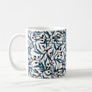 Floral print. Ornament Natural curves. Pattern Coffee Mug