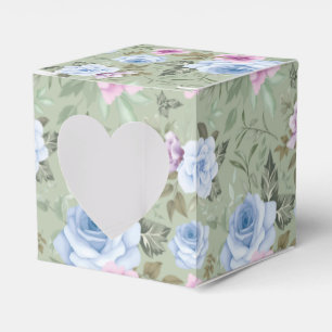 Floral Print Party Favour Box