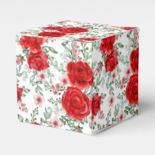 Floral Print Party Favour Box