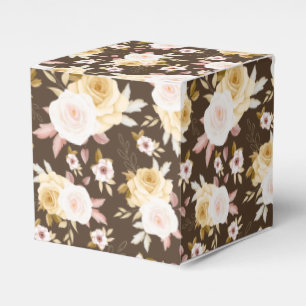 Floral Print Party Favour Box 