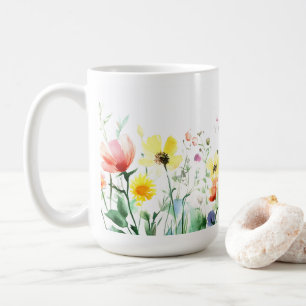 Floral Print Romantic Gift 🌹 coffee mug 15oz