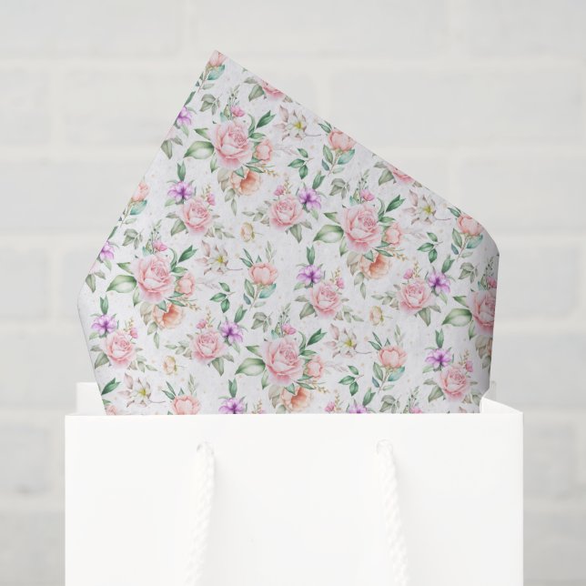  Floral Print  Tissue Paper (Gift Bag)