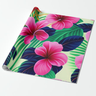 Floral Printed Pattern Wrapping Paper