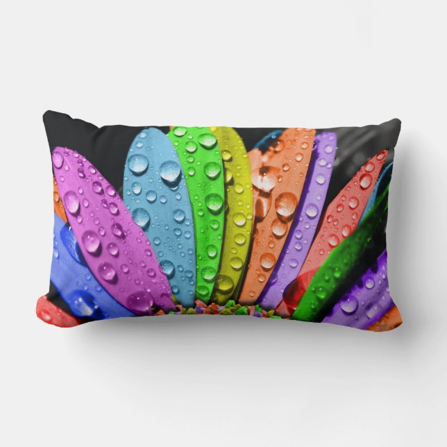 Floral Printed Throw Pillow – Elegant Flower (Front)