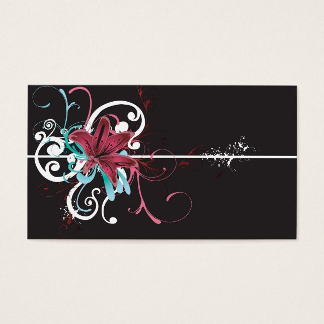 Floral Profile Card (Front)