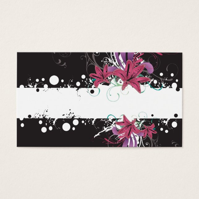 Floral Profile Card (Front)