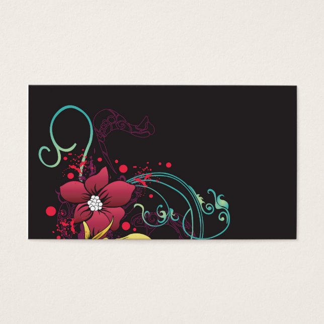 Floral Profile Card (Front)