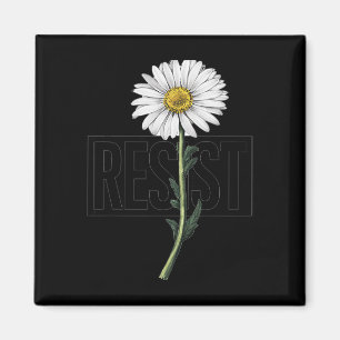 Floral Protest Resist Political Design For Activis Magnet