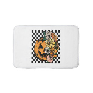 Floral Pumpkin Bath Mat