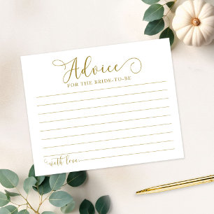 Floral Pumpkin Fall Bridal Shower Advice Cards