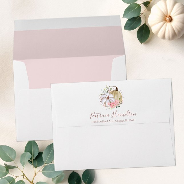 Floral Pumpkin Fall Bridal Shower Envelope (Creator Uploaded)