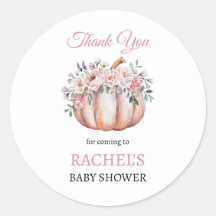 Floral Pumpkin Fall Thank You