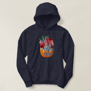 Floral Pumpkin Long Sleeve Sweater