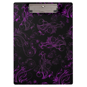 Floral Purple Clipboard
