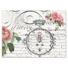 Floral Queen Bee Script Decoupage Tissue Paper