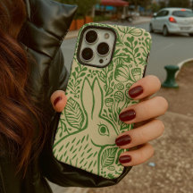 Floral Rabbit Nature Inspired Art Print