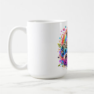Floral Rainbow Birthday Queen Coffee Mug
